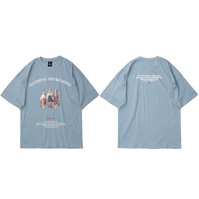 Mens Hip Hop T Shirts Streetwear Retro Childhood Harajuku Tshirt Short Sleeve Summer T-Shirt Cotton Tops Tees Black White | Vimost Shop.