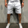 Mens Knee-length Cotton Shorts with Elastic Drawstring Waist Men's Sweatshort with Side Pockets Summer Shorts Short Pants | Vimost Shop.