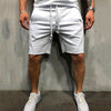 Mens Knee-length Cotton Shorts with Elastic Drawstring Waist Men's Sweatshort with Side Pockets Summer Shorts Short Pants | Vimost Shop.