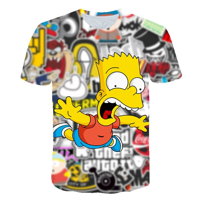 spongebob squarepants casual men's t-shirts, 3D printed t-shirts, casual cartoon fashion t-shirts, men and women | Vimost Shop.