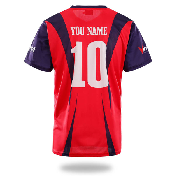 Simple Red Design Soccer Jersey | Vimost Shop.