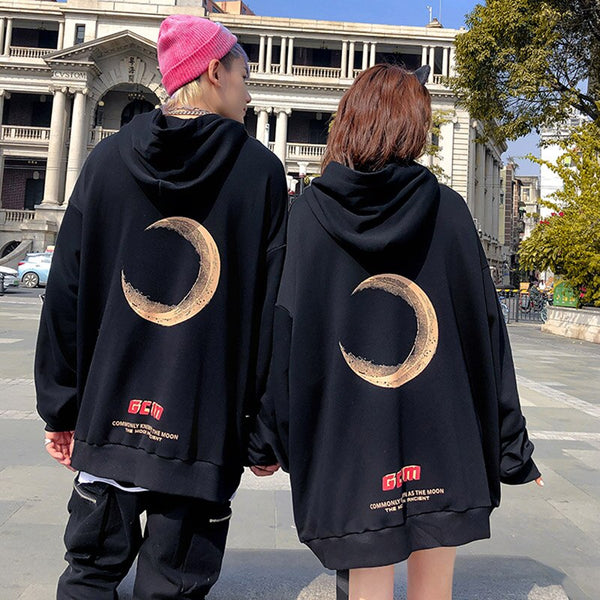 Hip Hop Hoodie Sweatshirt Bad Dog Rose Men Harajuku Streetwear Hooded Pullover Cotton Loose Hoodie Dark Moon Black | Vimost Shop.