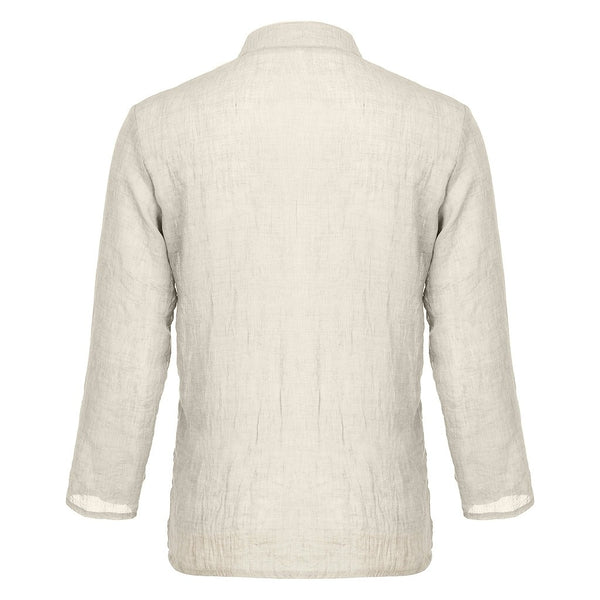 Summer Men's shirt Camisa New Style Long sleeve Loose shirt Personality Cotton-linen Pure Blouse Top Streetwear Camisa masculina | Vimost Shop.