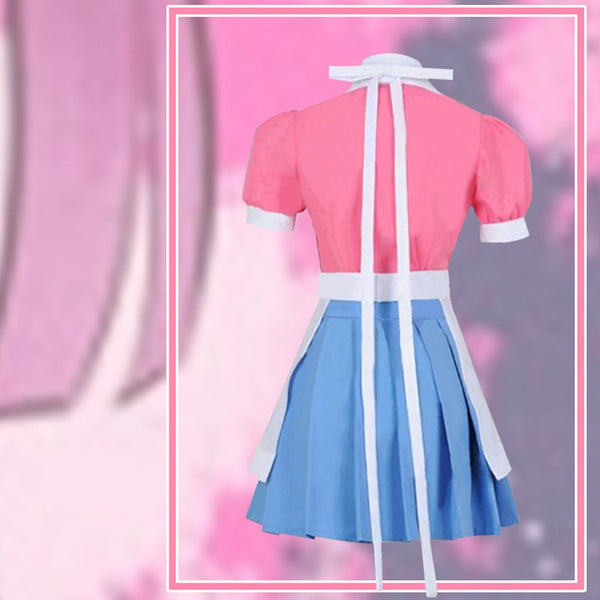 Super Danganronpa 2 Cosplay Mikan Tsumiki Costume Dangan Ronpa Suit Wig Pink Top Skirt Pinafore Woman Dress Princess Girls Shoes | Vimost Shop.