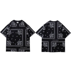 Vintage Retro Streetwear  Men T Shirt Hip Hop Oversize Tshirt Short Sleeve Summer Cotton Harajuku T-Shirt Casual Loose Tees