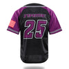 Vipers Black Purple Design Baseball Shirts | Vimost Shop.