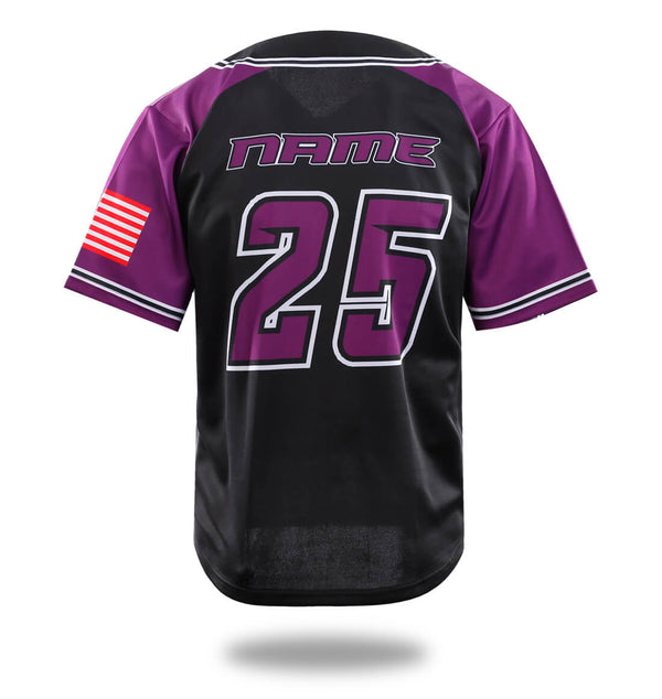 Vipers Black Purple Design Baseball Shirts | Vimost Shop.
