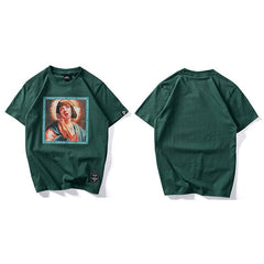 Virgin Mary Men's T-ShirtsFunny Printed Short Sleeve Tshirts Summer Hip Hop T Shirt Streetwear Casual Cotton Tops Tees New