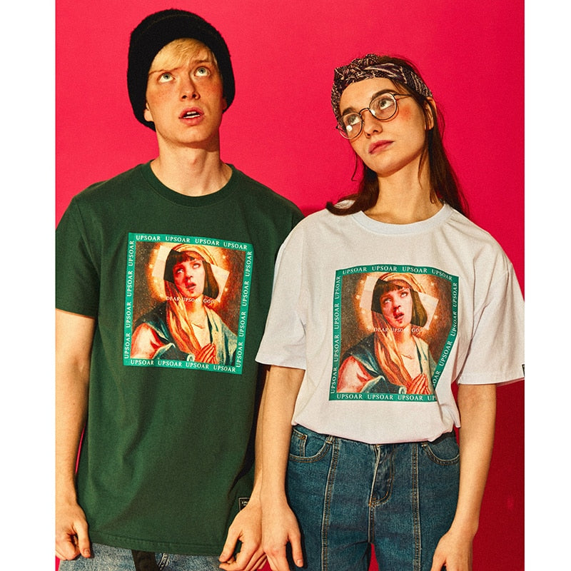 Virgin Mary Men's T-ShirtsFunny Printed Short Sleeve Tshirts Summer Hip Hop T Shirt Streetwear Casual Cotton Tops Tees New | Vimost Shop.
