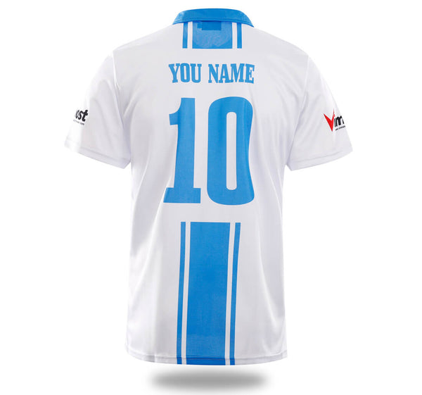 White Blue Design Soccer Jersey | Vimost Shop.