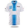 White Blue Design Soccer Jersey | Vimost Shop.