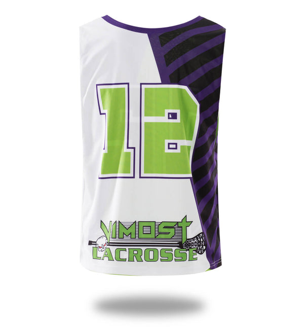 Sublimated White Green Design lacrosse Reversible And Shorts | Vimost Shop.