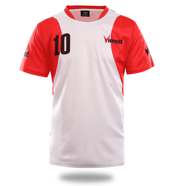White Red Design Sublimated Soccer Jersey | Vimost Shop.
