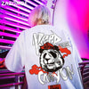 Hip hop tees shirt Panda print cotton short sleeve loose cool men T shirt casual o-neck Summer mens  Punk tshirt Fashion | Vimost Shop.