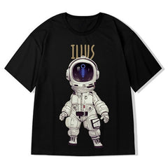 Men Cartoon Print Tees Summer Tshirts Mens Harajuku T Shirts Male hip hop tshirt Oversized Blakc Korean Clothes 5XL