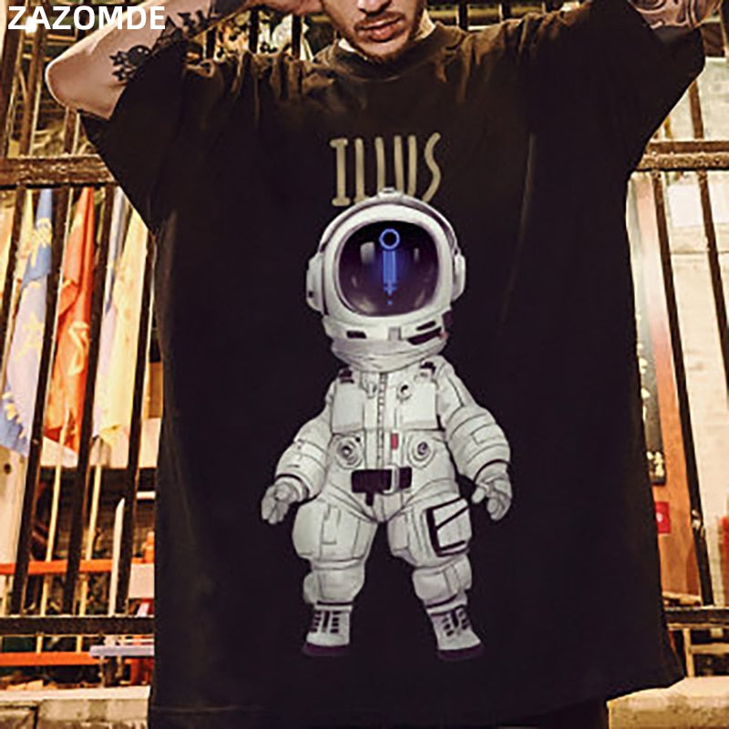 Men Cartoon Print Tees Summer Tshirts Mens Harajuku T Shirts Male hip hop tshirt Oversized Blakc Korean Clothes 5XL | Vimost Shop.