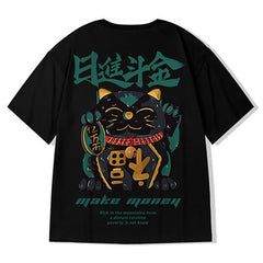 Men's tshirt Cotton Summer Chinese style Cool Unisex half Sleeve t shirt Funny Printed Streetwear Plus size T-shirt man