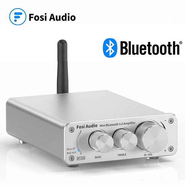 Audio BT10A Bluetooth 5.0 Stereo Amplifier Receiver Class D Mini HiFi Integrated Amp for Home Speakers 50W*2 Treble & Bass - Vimost Shop