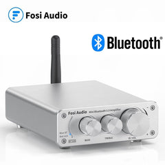 Audio BT10A Bluetooth 5.0 Stereo Amplifier Receiver Class D Mini HiFi Integrated Amp for Home Speakers 50W*2  Treble & Bass