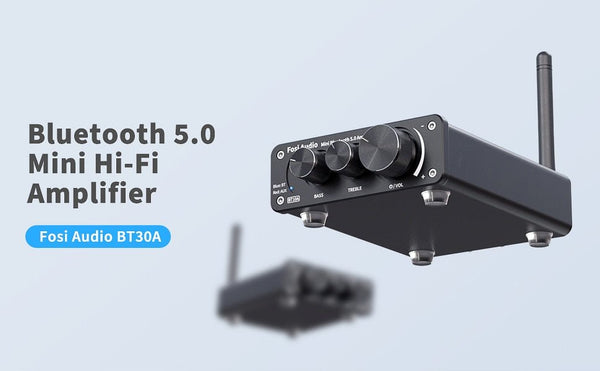 Audio BT10A Bluetooth 5.0 Stereo Amplifier Receiver Class D Mini HiFi Integrated Amp for Home Speakers 50W*2 Treble & Bass - Vimost Shop