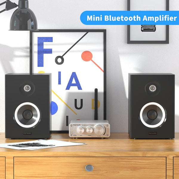 Audio BT10A Bluetooth 5.0 Stereo Amplifier Receiver Class D Mini HiFi Integrated Amp for Home Speakers 50W*2 Treble & Bass - Vimost Shop