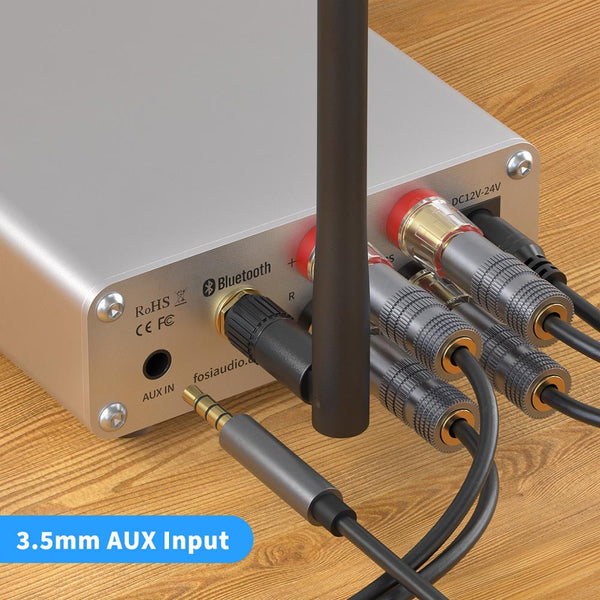 Audio BT10A Bluetooth 5.0 Stereo Amplifier Receiver Class D Mini HiFi Integrated Amp for Home Speakers 50W*2 Treble & Bass - Vimost Shop