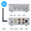 Audio BT10A Bluetooth 5.0 Stereo Amplifier Receiver Class D Mini HiFi Integrated Amp for Home Speakers 50W*2 Treble & Bass - Vimost Shop