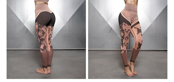 Autumn Camo Yoga Leggings High Elastics Pants For Women High Waist Hips Lifting Fashion Trousers Energy Fitness Sports Tracksuit - Vimost Shop