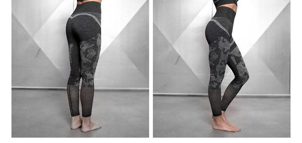 Autumn Camo Yoga Leggings High Elastics Pants For Women High Waist Hips Lifting Fashion Trousers Energy Fitness Sports Tracksuit - Vimost Shop