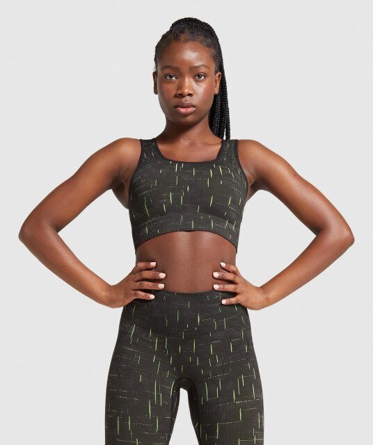 Autumn Fluorescence Seamless Yoga Suit Fashion Workout Push Up Gym Fitness Tracksuit Tank Crop Top Leggings Two Piece Set Outfit - Vimost Shop