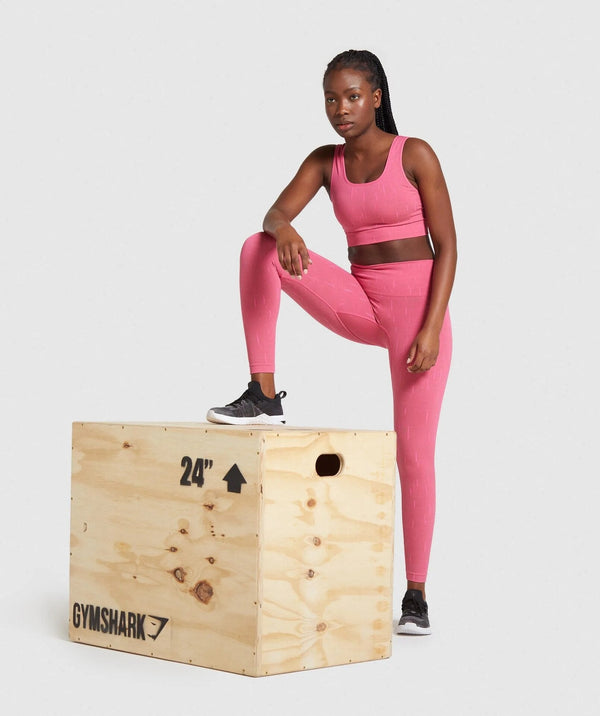 Autumn Fluorescence Seamless Yoga Suit Fashion Workout Push Up Gym Fitness Tracksuit Tank Crop Top Leggings Two Piece Set Outfit - Vimost Shop