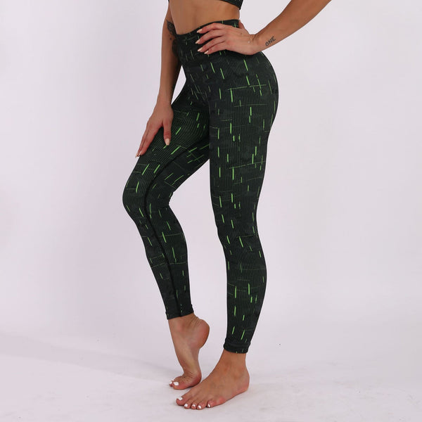 Autumn Fluorescence Seamless Yoga Suit Fashion Workout Push Up Gym Fitness Tracksuit Tank Crop Top Leggings Two Piece Set Outfit - Vimost Shop