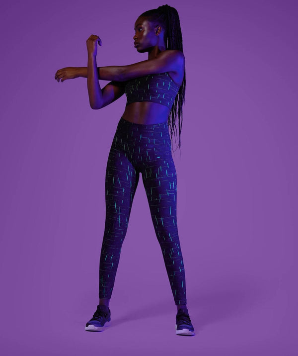 Autumn Fluorescence Seamless Yoga Suit Fashion Workout Push Up Gym Fitness Tracksuit Tank Crop Top Leggings Two Piece Set Outfit - Vimost Shop