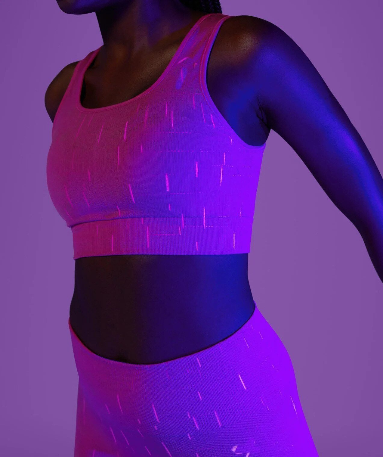 Autumn Fluorescence Seamless Yoga Suit Fashion Workout Push Up Gym Fitness Tracksuit Tank Crop Top Leggings Two Piece Set Outfit - Vimost Shop