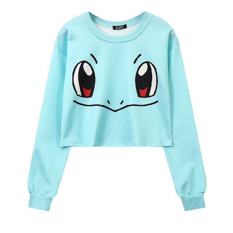 Autumn Harajuku Style Student Loose Blue Sweatshirt - Vimost Shop