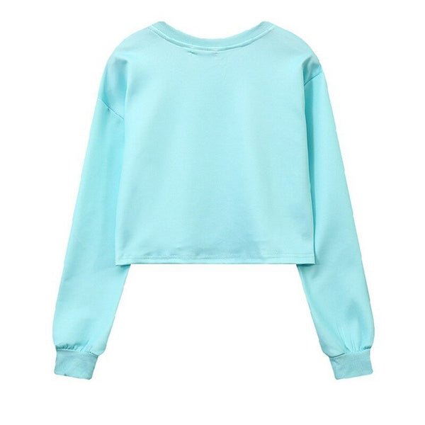 Autumn Harajuku Style Student Loose Blue Sweatshirt - Vimost Shop