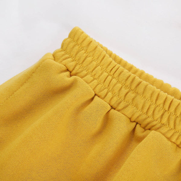 Autumn Letter Print Two Piece Tracksuit Set Casual Gym Sportswear Running Work Out Outfits Long Sleeve Crop Top Shorts Suit - Vimost Shop