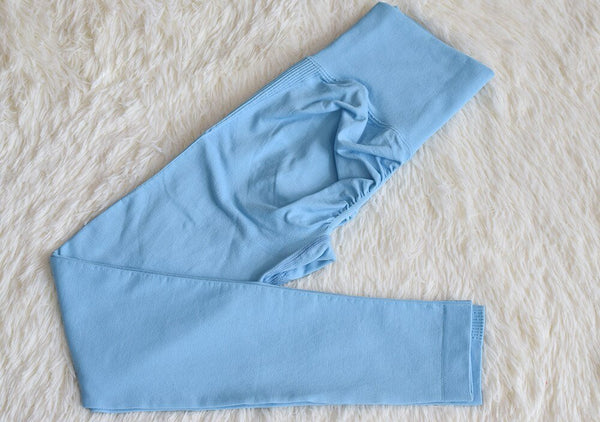 Autumn New Women Seamless Yoga Suit Two Piece Set Tracksuit Long Sleeve Shirts Top Fitness Leggings Pants Running Outfits - Vimost Shop