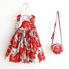Baby Girls Dress Summer Brand Kids Clothes Toddler Dress with Bag Robe Enfant Christmas Dress - Vimost Shop