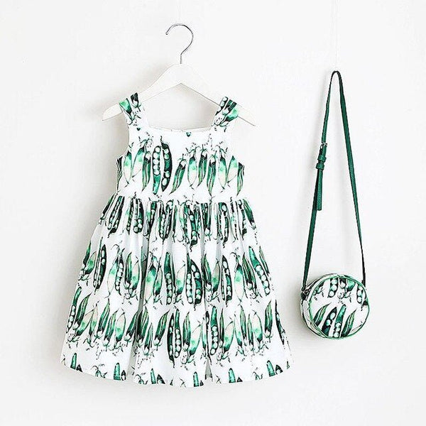 Baby Girls Dress Summer Brand Kids Clothes Toddler Dress with Bag Robe Enfant Christmas Dress - Vimost Shop