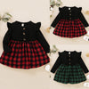 Baby Girls Red Plaid Dress Toddler Kids Lovely Party Pleated Dresses Christmas Outfits Fairy Baby Infant Girls Tartan Dress D30 - Vimost Shop