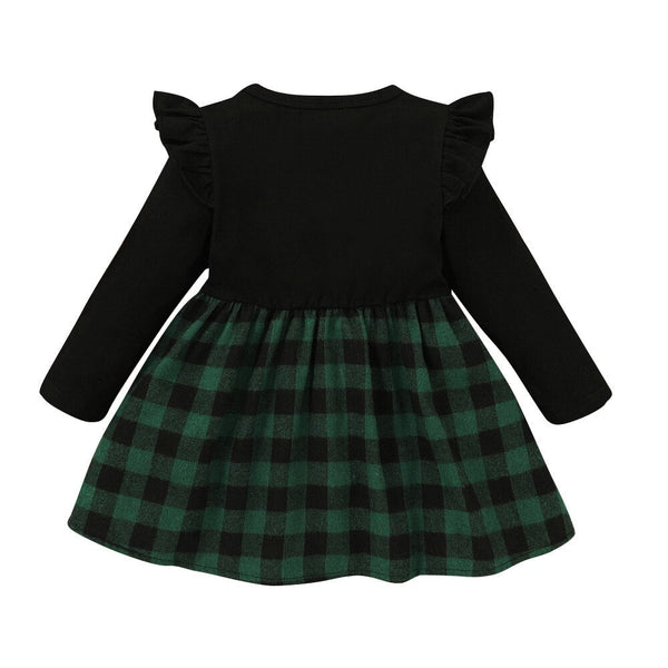 Baby Girls Red Plaid Dress Toddler Kids Lovely Party Pleated Dresses Christmas Outfits Fairy Baby Infant Girls Tartan Dress D30 - Vimost Shop