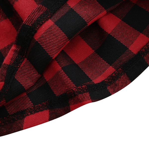 Baby Girls Red Plaid Dress Toddler Kids Lovely Party Pleated Dresses Christmas Outfits Fairy Baby Infant Girls Tartan Dress D30 - Vimost Shop