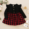 Baby Girls Red Plaid Dress Toddler Kids Lovely Party Pleated Dresses Christmas Outfits Fairy Baby Infant Girls Tartan Dress D30 - Vimost Shop