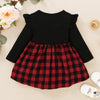 Baby Girls Red Plaid Dress Toddler Kids Lovely Party Pleated Dresses Christmas Outfits Fairy Baby Infant Girls Tartan Dress D30 - Vimost Shop