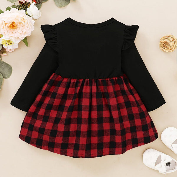 Baby Girls Red Plaid Dress Toddler Kids Lovely Party Pleated Dresses Christmas Outfits Fairy Baby Infant Girls Tartan Dress D30 - Vimost Shop