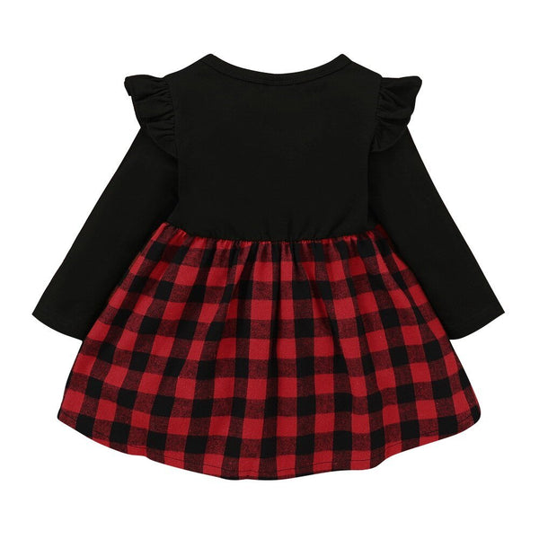 Baby Girls Red Plaid Dress Toddler Kids Lovely Party Pleated Dresses Christmas Outfits Fairy Baby Infant Girls Tartan Dress D30 - Vimost Shop