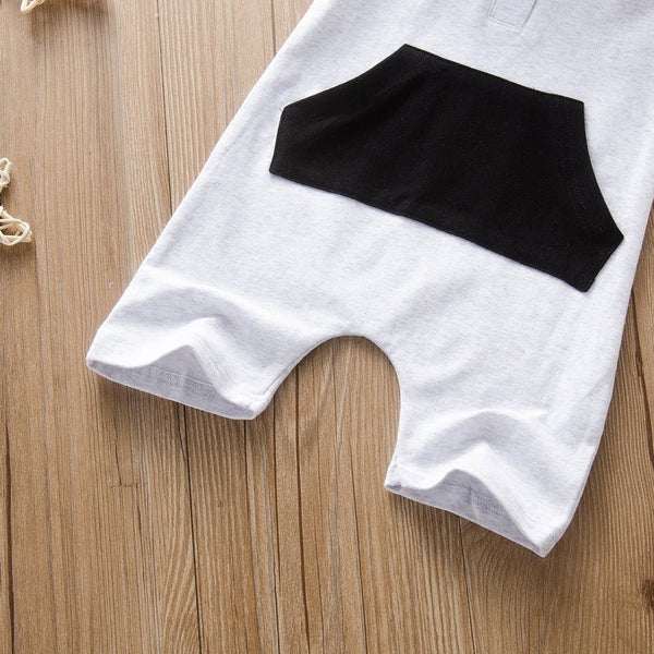 Baby Romper Summer Cotton Casual Infant Boys Jumpsuits Sleeveless pocket Newborns Girls Clothing Baby Costume - Vimost Shop