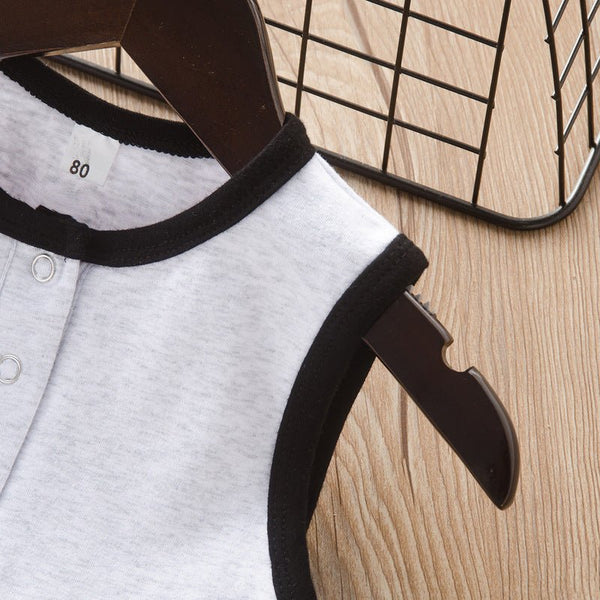 Baby Romper Summer Cotton Casual Infant Boys Jumpsuits Sleeveless pocket Newborns Girls Clothing Baby Costume - Vimost Shop
