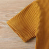 Baby Toddler Children Pajamas Clothing Set Solid Color T-shirt Shorts Two Piece Kids Home Lounge Clothes Girl Boy Sleepwear - Vimost Shop